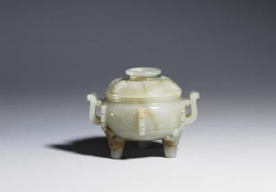 图片[2]-Jade ding-shaped incense burner, Ming dynasty (1368-1644)-China Archive